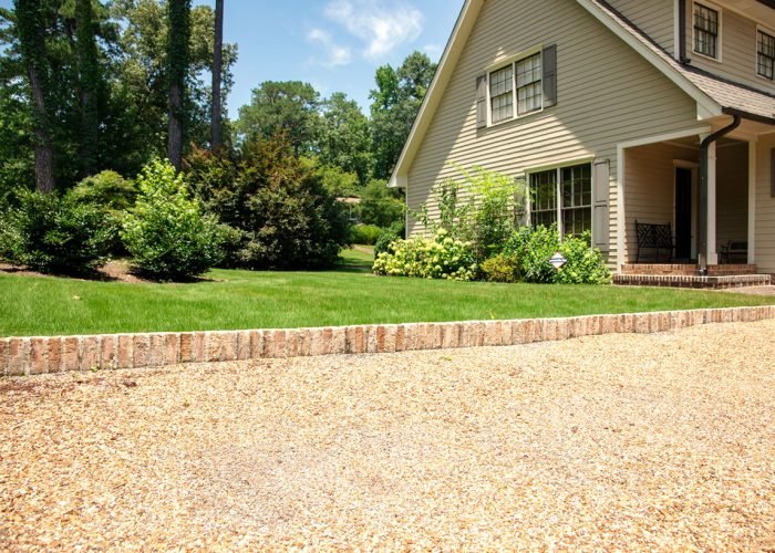 Gravel driveway outside home in Birmingham, AL