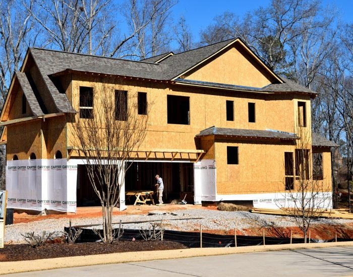 Outdoor construction in progress